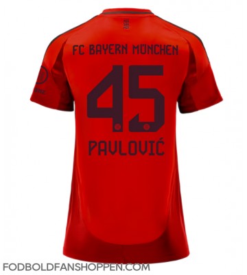 Bayern Munich Aleksandar Pavlovic #45 Hjemmebanetrøje Dame 2024-25 Kortærmet